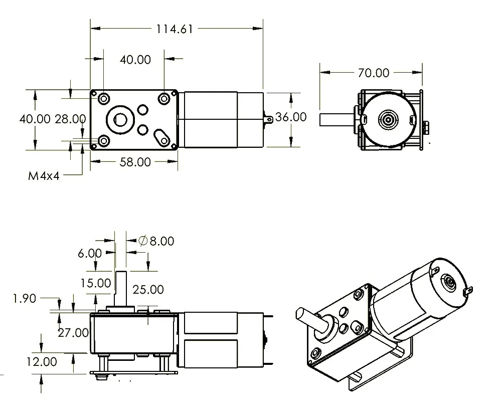 มอเตอร์เซอร์โวแบบเกียร์หนอน AS - Robot Arm Motor บทวิจารณ์และราคา