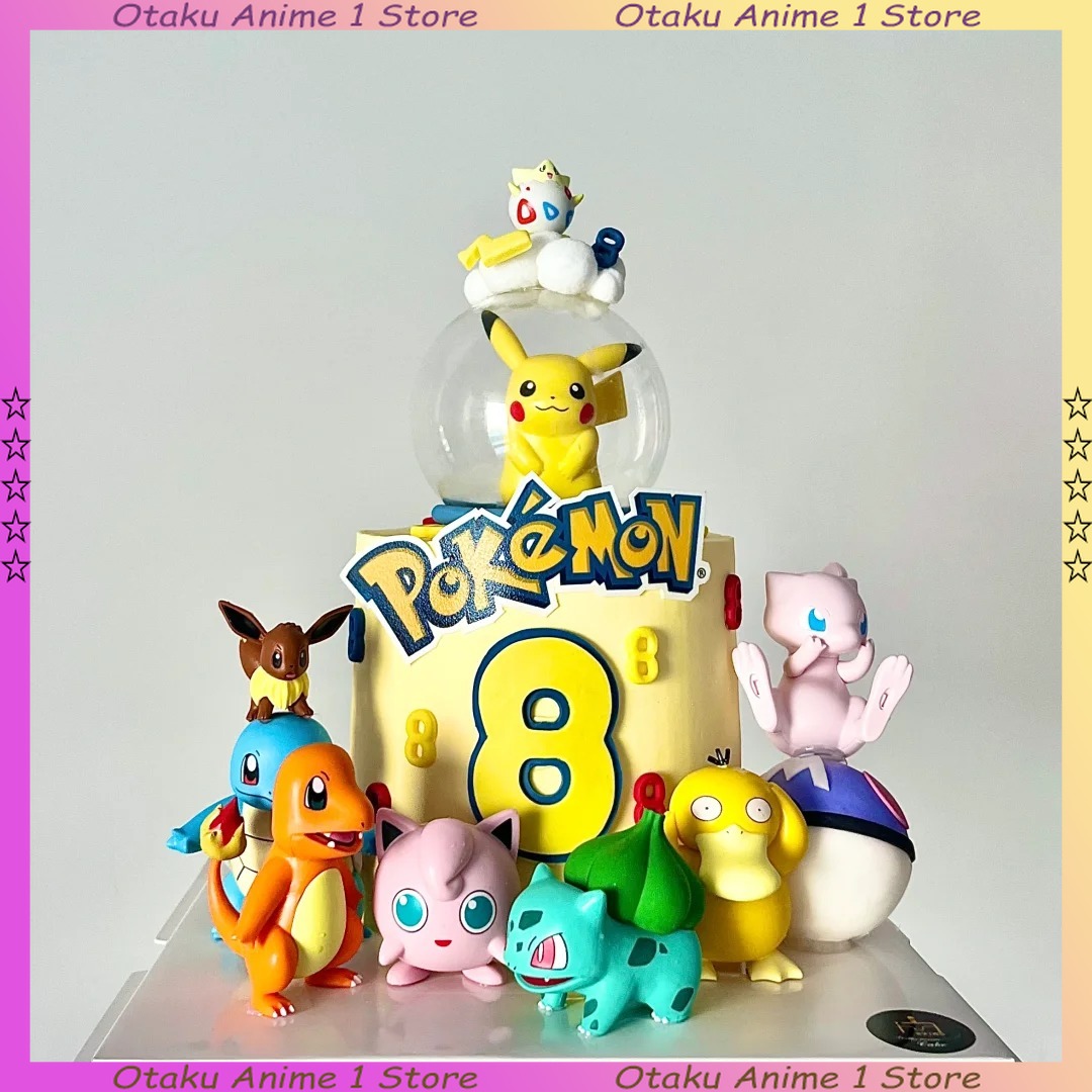 13 ชิ้น/เซ็ต Pikachu เค้ก Topp - Science Of Happiness บทวิจารณ์และราคา